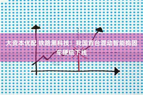 大资本优配 铁路黑科技！我国首台混动智能捣固车硬核下线